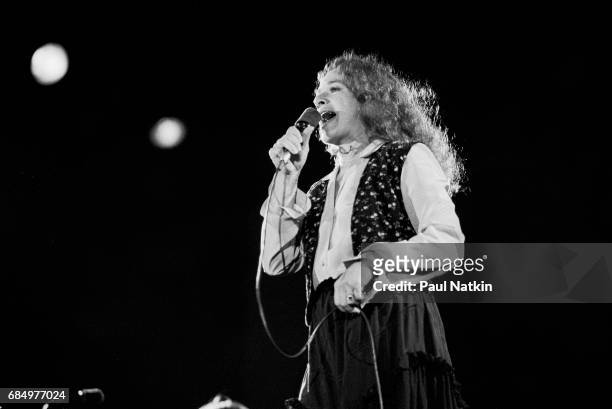 Carole King at Chicagofest in Chicago, Illinois, August 15, 1982.