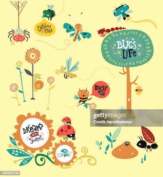 bugs welt - ladybug stock-grafiken, -clipart, -cartoons und -symbole