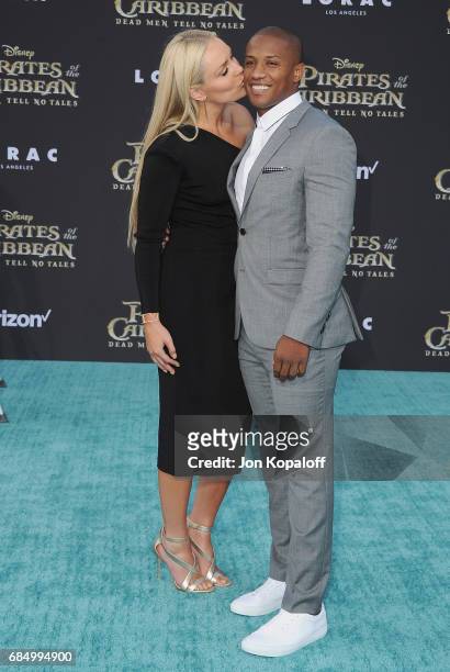 Lindsey Vonn and Kenan Smith arrive at the Los Angeles Premiere "Pirates Of The Caribbean: Dead Men Tell No Tales" at Dolby Theatre on May 18, 2017...