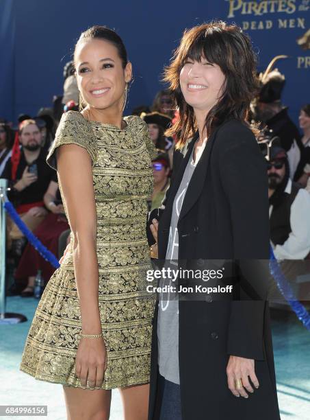 Actress Dania Ramirez and Elizabeth Keener arrive at the Los Angeles Premiere "Pirates Of The Caribbean: Dead Men Tell No Tales" at Dolby Theatre on...