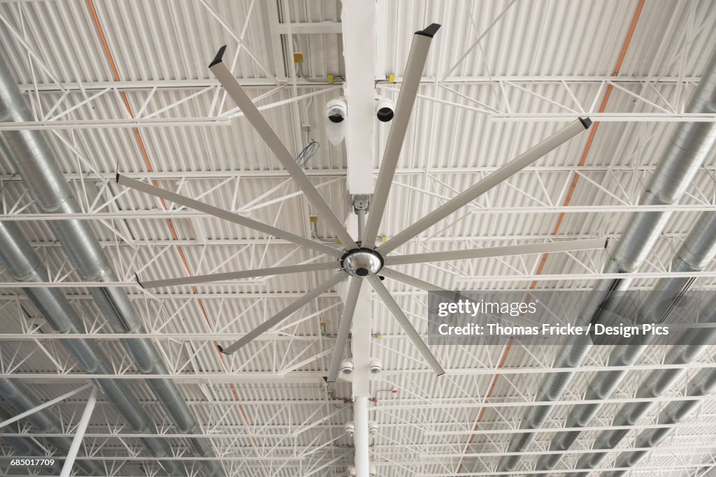 Large industrial ceiling fan