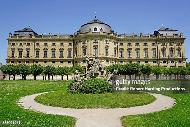 the residence palace, unesco world heritage site, wurzburg, bavaria, germany, europe - würzburg stock-fotos und bilder