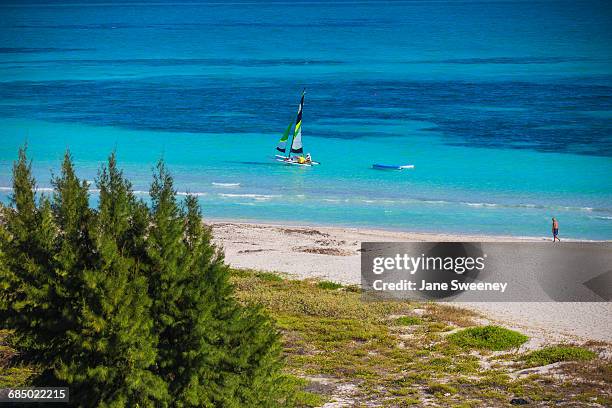 cuba, varadero, view of varadero beach - varadero beach stock pictures, royalty-free photos & images