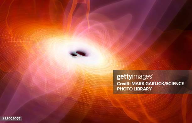 ilustraciones, imágenes clip art, dibujos animados e iconos de stock de conceptual image of gravitational waves - onda gravitacional