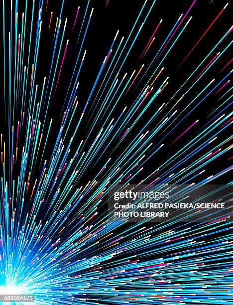 stockillustraties, clipart, cartoons en iconen met particle rays, artwork - straling