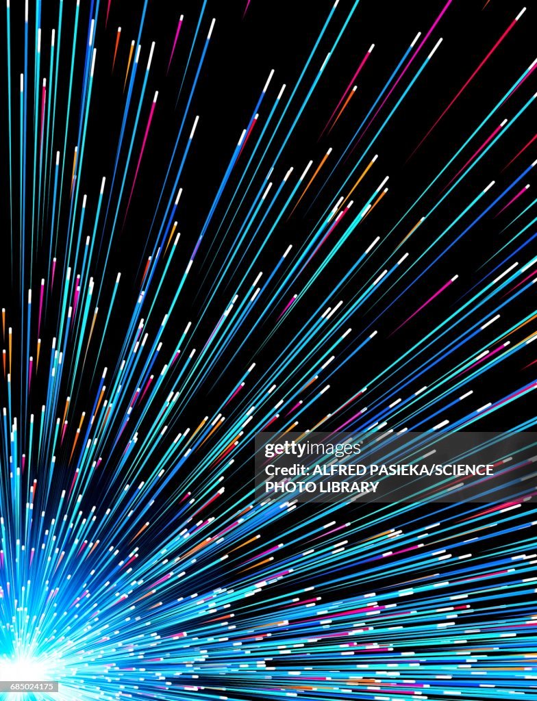 Particle Rays Artwork High-Res Vector Graphic - Getty Images