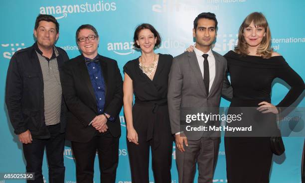 Michael Showalter, Beth Barrett, Sarah Wilke, Kumail Nanjiani and Emily V. Gordon attend the 43rd Seattle International Film Festival at McCaw Hall...