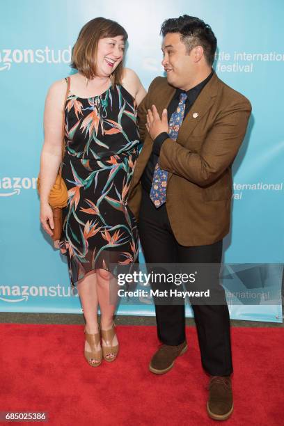 Cathy Lopez and Carlos Lopez attend the 43rd Seattle International Film Festival Opening Night at McCaw Hall on May 18, 2017 in Seattle, Washington.