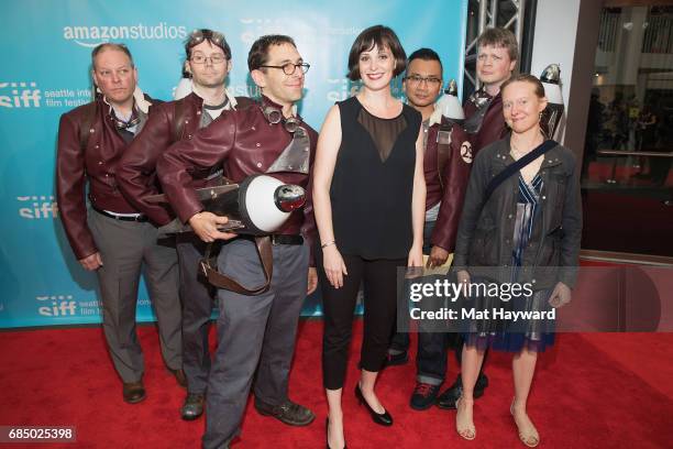 Producer Alycia Delmore and Director/Writer Webster Crowell of 'Rocketmen' attend the 43rd Seattle International Film Festival at McCaw Hall on May...