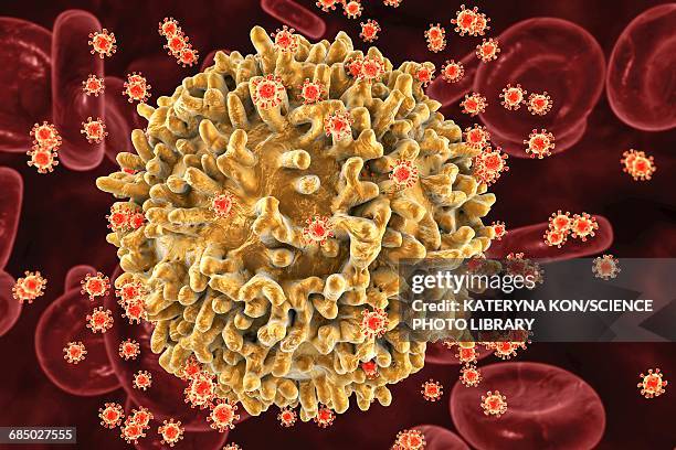 hiv viruses, illustration - living organism stock illustrations