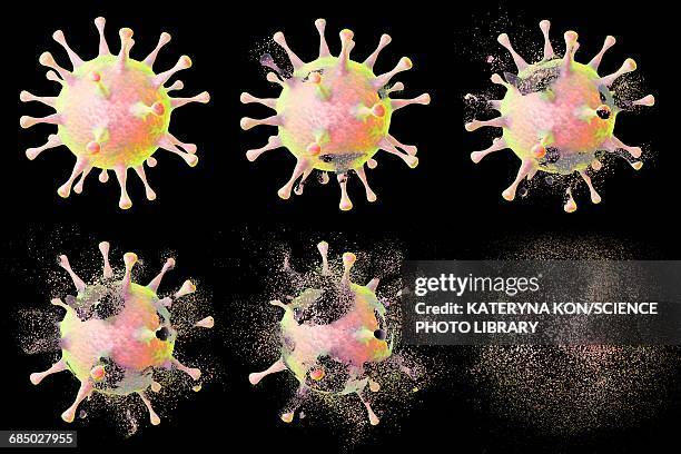 destruction of a virus, illustration - ruined stock illustrations