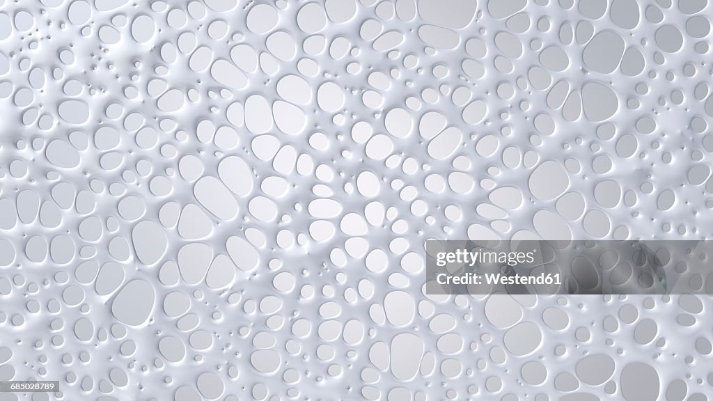 White structure, 3D Rendering