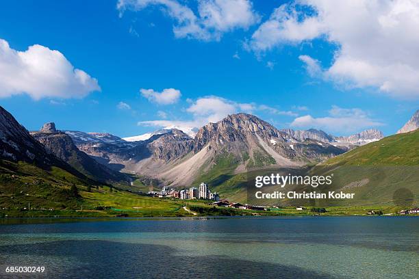 europe, france, rhone alpes, savoie, vanoise national park, tignes - tignes france stock-fotos und bilder