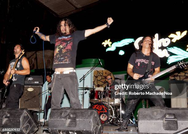 Congregation', Cuban rock group or band performing during the 'Ciudad Metal' rock festival which is the largest and best established in the Cuban...