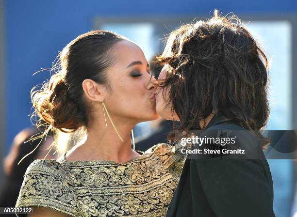 Dania Ramirez, Elizabeth Keener arrives at the Premiere Of Disney's "Pirates Of The Caribbean: Dead Men Tell No Tales" at Dolby Theatre on May 18,...