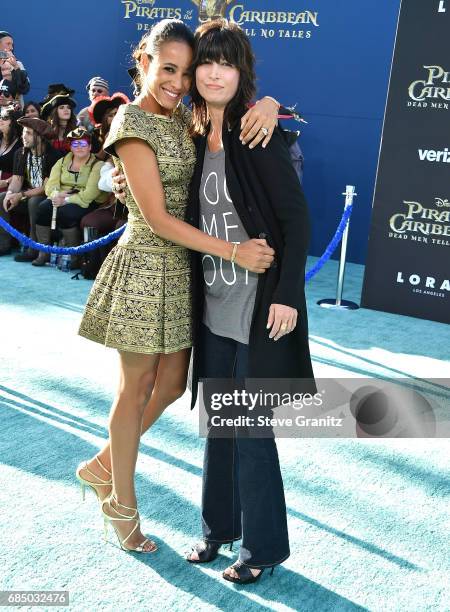 Dania Ramirez, Elizabeth Keener arrives at the Premiere Of Disney's "Pirates Of The Caribbean: Dead Men Tell No Tales" at Dolby Theatre on May 18,...