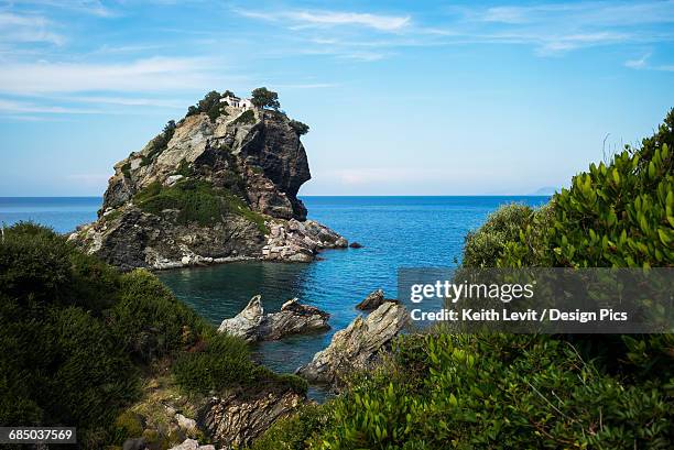 agios loannis chapel - skopelos stock pictures, royalty-free photos & images