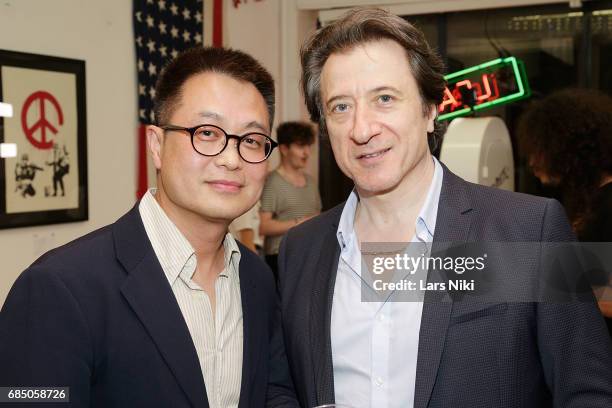 Artnet Chief Representative in Asia Jay Lu and Actor and Artist Federico Castelluccio attend the GOOD LUCK AMERICA Secret Charity Event to Benefit...