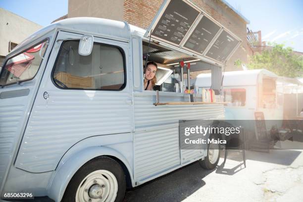 food truck - food van stock pictures, royalty-free photos & images