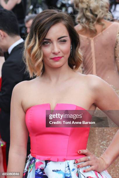 Priscilla Betti attends the "Nelyobov " screening during the 70th annual Cannes Film Festival at Palais des Festivals on May 18, 2017 in Cannes,...