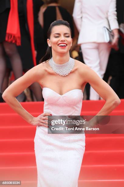 Adriana Lima attends the "Nelyobov " screening during the 70th annual Cannes Film Festival at Palais des Festivals on May 18, 2017 in Cannes, France.