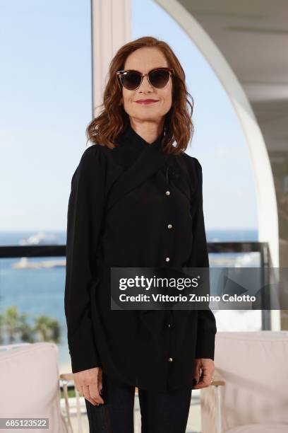 Actress Isabelle Huppert attends Kering Talks Women In Motion At The 70th Cannes Film Festival at Hotel Majestic on May 19, 2017 in Cannes, France.