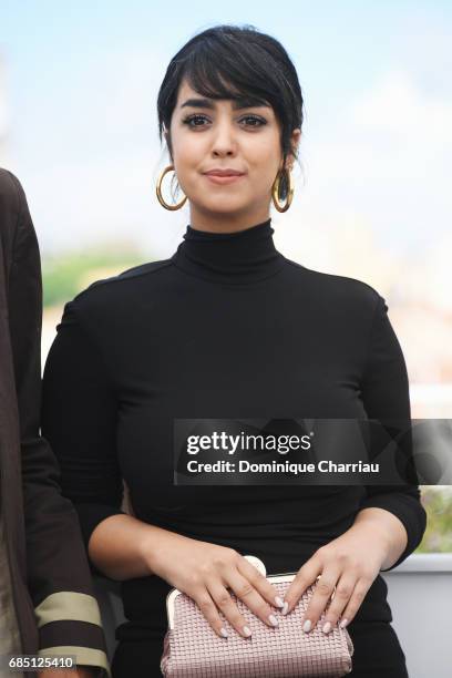 Actress Mariam Al Ferjani attends the "Alaka Kaf Ifrit " photocall during the 70th annual Cannes Film Festival at Palais des Festivals on May 19,...