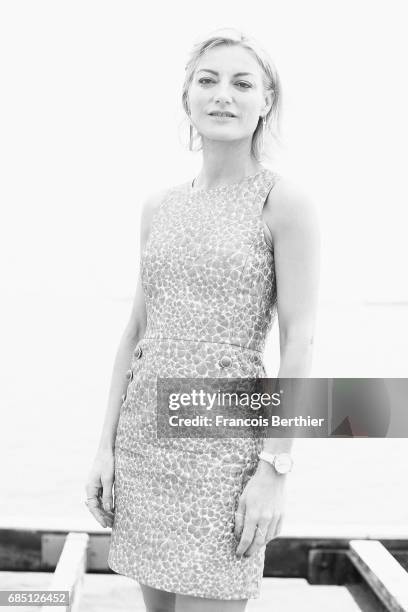 Film director Lucy Walker is photographed on May 18, 2017 in Cannes at Majestic Beach, France.