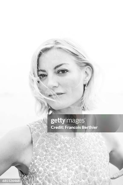 Film director Lucy Walker is photographed on May 18, 2017 in Cannes at Majestic Beach, France.