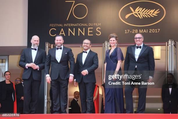 Cinematographer Mikhail Krichman, actor Alexey Rozin, director Andrey Zvyagintsev, actress Maryana Spivak and producer Alexander Rodnyansky attend...