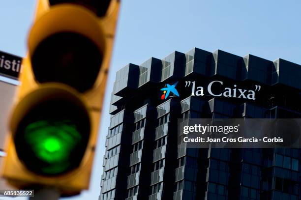 Caixa Bank building office, on May 17, 2017 in Barcelona, Spain. "n"n