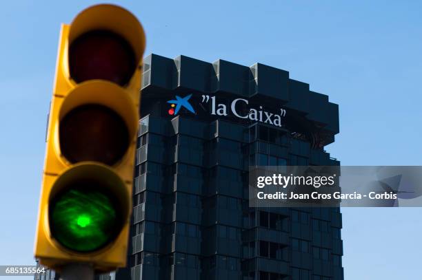 Caixa Bank building office, on May 17, 2017 in Barcelona, Spain. "n"n
