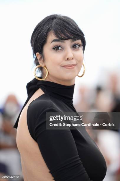Actress Mariam Al Ferjani attends the "Alaka Kaf Ifrit " photocall during the 70th annual Cannes Film Festival at Palais des Festivals on May 19,...