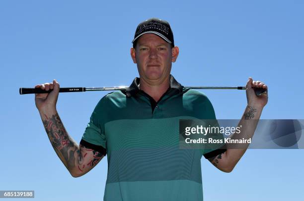 Daniel Gaunt of Australia poses for a portrait during the first round of Andalucia Costa del Sol Match Play at La Cala Resort on May 18, 2017 in La...