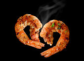 Grill Shrimp BBQ style .