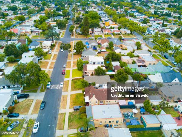 aerial of houses - austin texas aerial stock pictures, royalty-free photos & images
