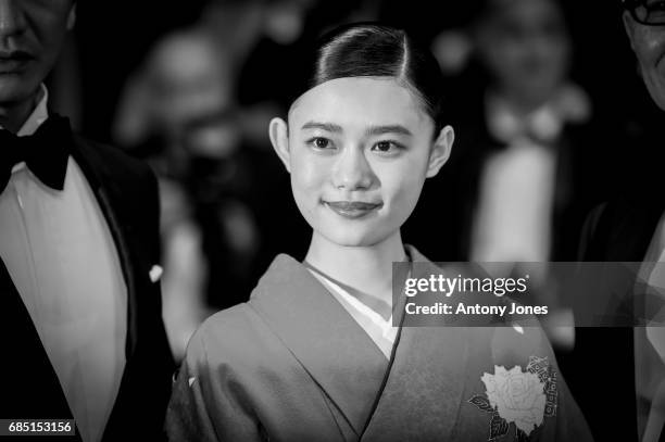 Hana Sugisaki attends the 'Blade Of The Immortal ' premiere during the 70th annual Cannes Film Festival at on May 18, 2017 in Cannes, France.