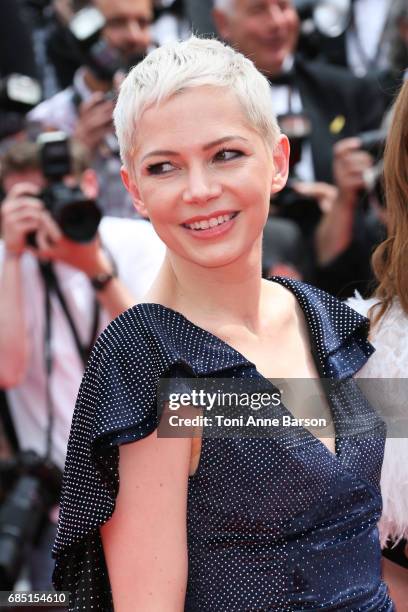 Actress Michelle Williams attends the "Wonderstruck " screening during the 70th annual Cannes Film Festival at Palais des Festivals on May 18, 2017...