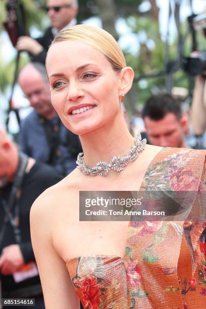Amber Valletta attend the "Wonderstruck " screening during the 70th annual Cannes Film Festival at Palais des Festivals on May 18, 2017 in Cannes,...