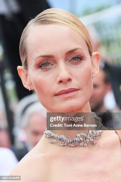 Amber Valletta attend the "Wonderstruck " screening during the 70th annual Cannes Film Festival at Palais des Festivals on May 18, 2017 in Cannes,...