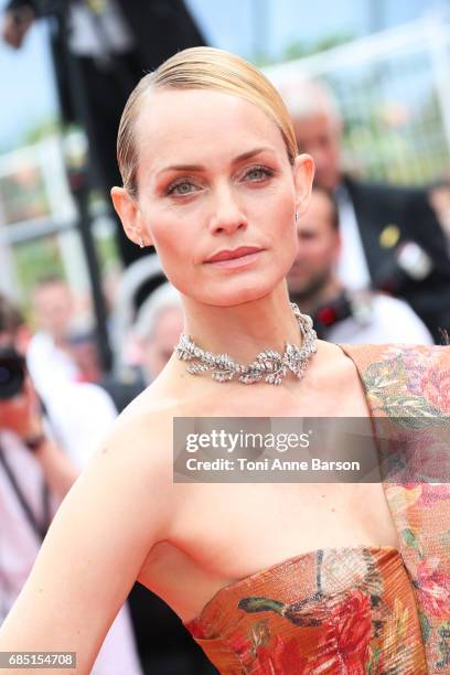 Amber Valletta attend the "Wonderstruck " screening during the 70th annual Cannes Film Festival at Palais des Festivals on May 18, 2017 in Cannes,...