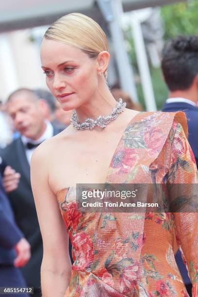 Amber Valletta attend the "Wonderstruck " screening during the 70th annual Cannes Film Festival at Palais des Festivals on May 18, 2017 in Cannes,...