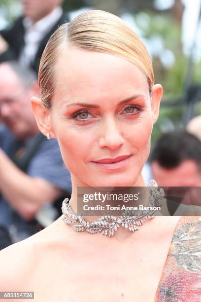 Amber Valletta attend the "Wonderstruck " screening during the 70th annual Cannes Film Festival at Palais des Festivals on May 18, 2017 in Cannes,...