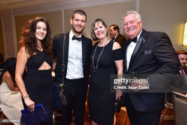 Elle Vertes, Logan Koffler, Denise Augustenburg and John Augustenburg attend the New York City Police Foundation 2017 Gala at Sheraton New York on...