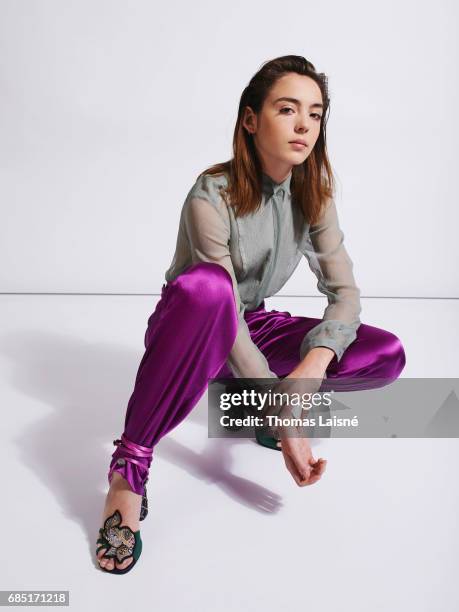 Actor Garance Marillier is photographed on April 17, 2017 in Paris, France.