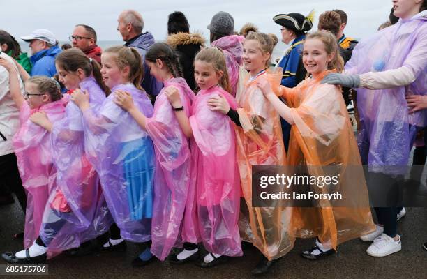 Hundreds of couples take part in an attempt to try and break the World Record for the largest number of couples waltzing on May 19, 2017 in...