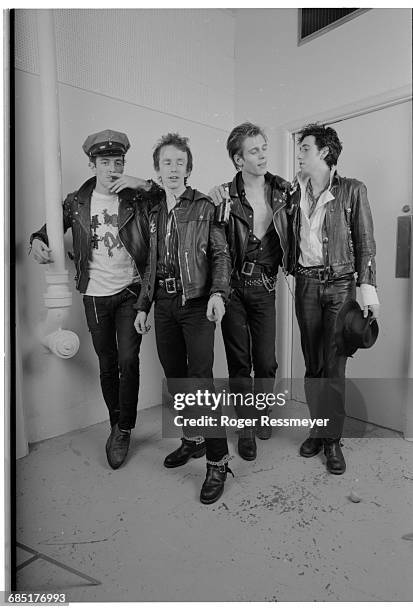 The members of The Clash from left to right: Joe Strummer, Topper Headon, Paul Simonon, Mick Jones.
