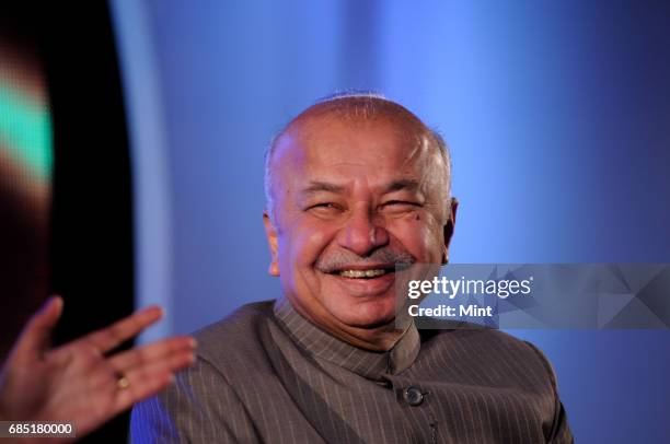 Sushilkumar Shinde, Minister of Power, photographed at a power submit in New Delhi.