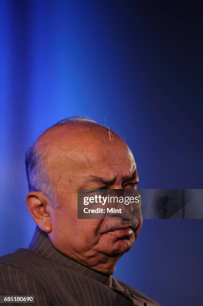 Sushilkumar Shinde, Minister of Power, photographed at a power submit in New Delhi.