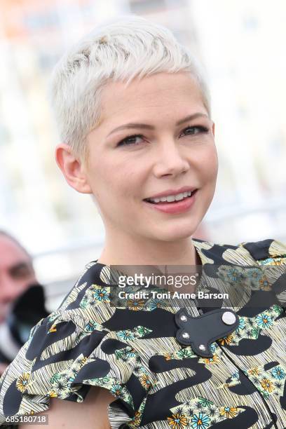 Michelle Williams attends the "Wonderstruck" photocall during the 70th annual Cannes Film Festival at Palais des Festivals on May 18, 2017 in Cannes,...